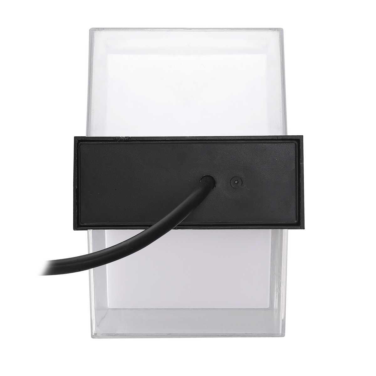 фото уличный настенный светодиодный светильник uniel ulu-p26b-2x5w/4000k ip65 black ul-00010518 | 220svet.ru