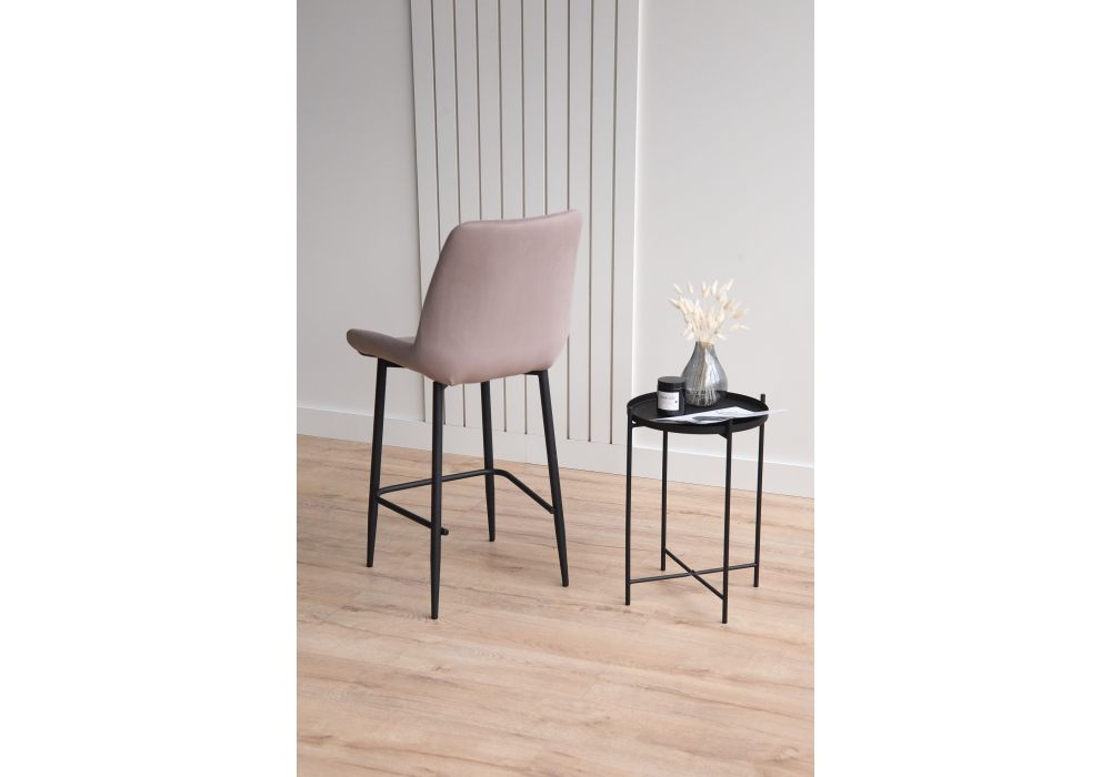 фото барный стул woodville седа латте черный 632603 | 220svet.ru