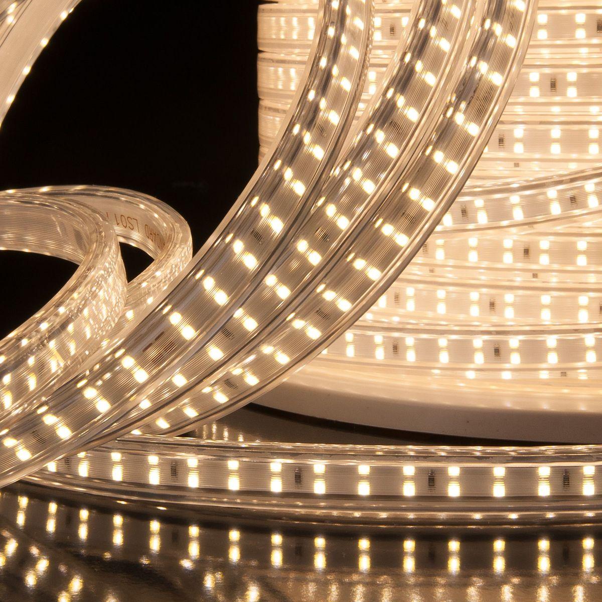 фото светодиодная влагозащищенная лента elektrostandard 18w/m 180led/m 2835smd белый 50m a041110 | 220svet.ru