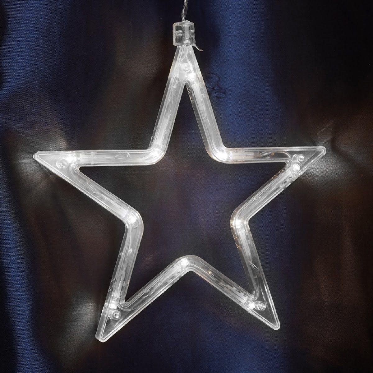 фото светодиодная гирлянда feron бахрома звезды 230v 5000k холодный белый статичная cl29 48614 | 220svet.ru