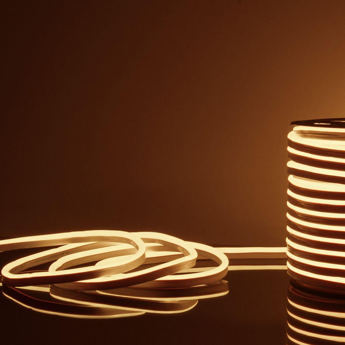 фото гибкий неон elektrostandard 9,6w/m 120led/m 2835smd теплый белый 50m a052995 | 220svet.ru