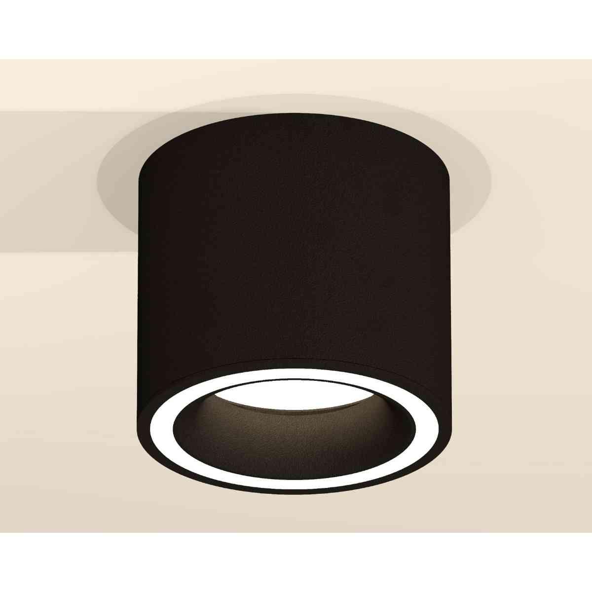 фото комплект накладного светильника ambrella light techno spot xs7402030 sbk черный песок (c7402, n7111) | 220svet.ru