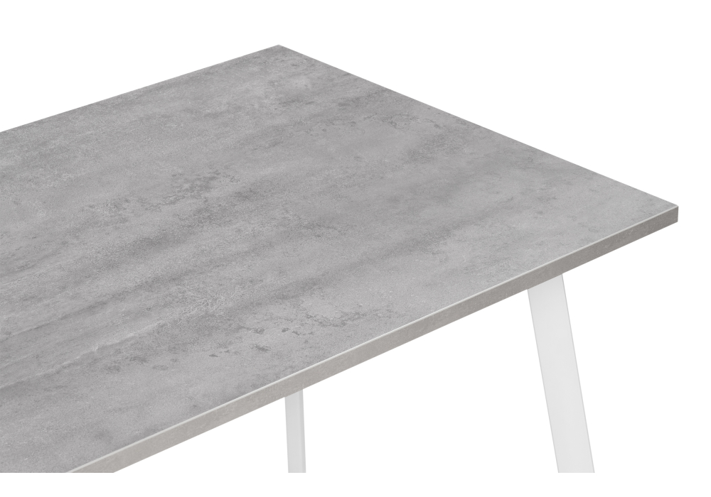 фото стол деревянный woodville тринити лофт 120х80х75 25 мм бетон / белый матовый 534915 | 220svet.ru