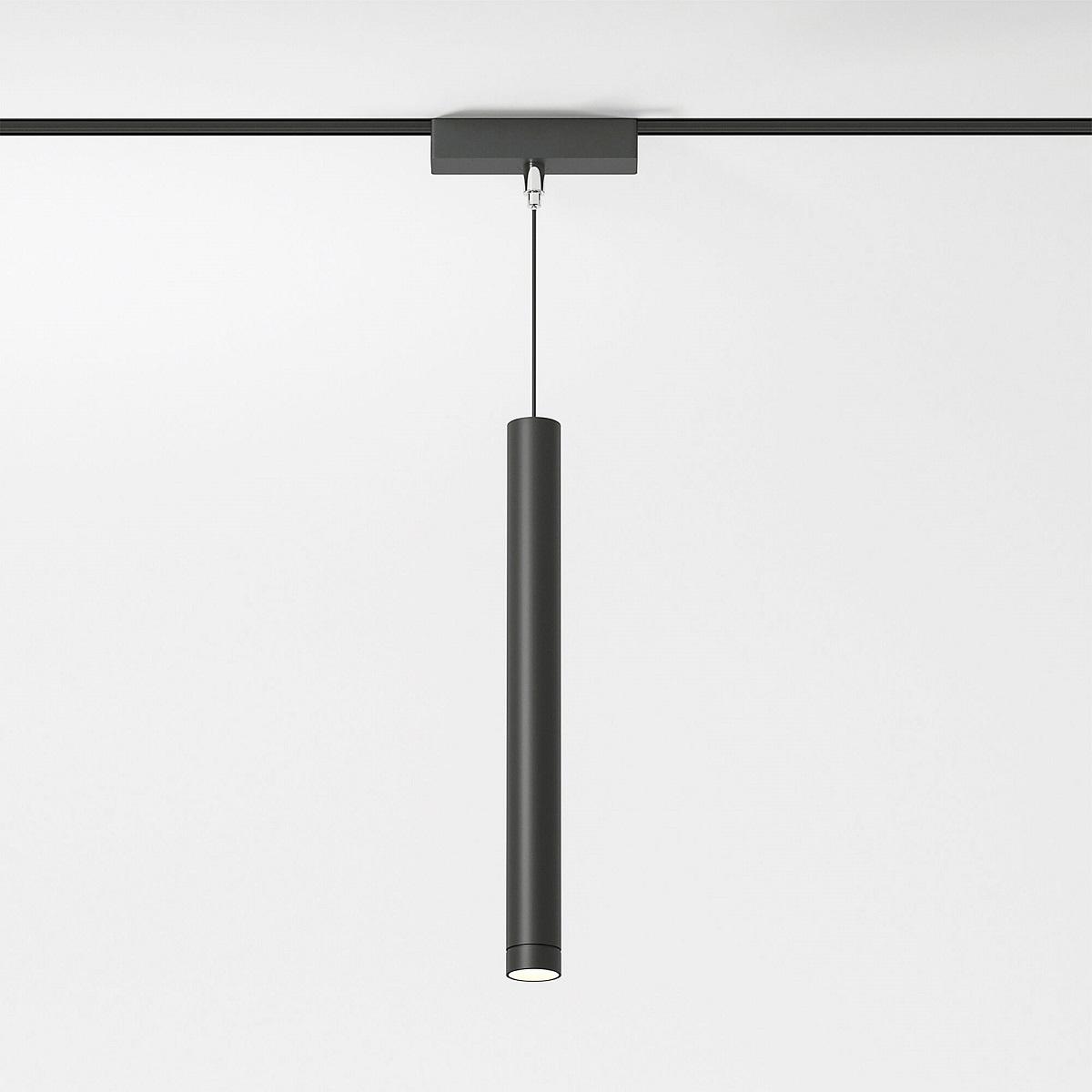 фото подвесной трековый магнитный светодиодный светильник elektrostandard flat magnetic alliet 85097/01 черный a063714 | 220svet.ru