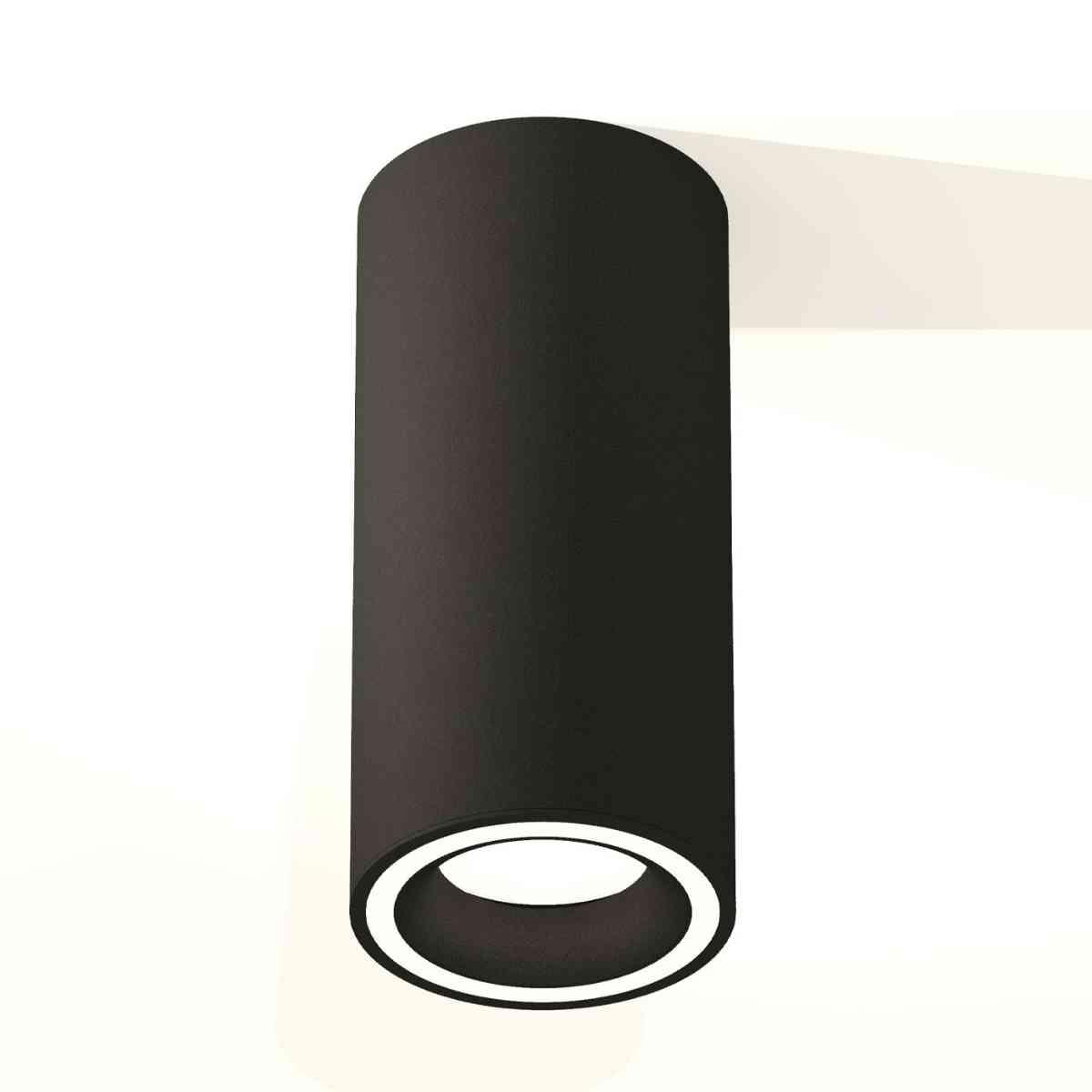 фото комплект накладного светильника ambrella light techno spot xs7443011 sbk черный песок (c7443, n7111) | 220svet.ru