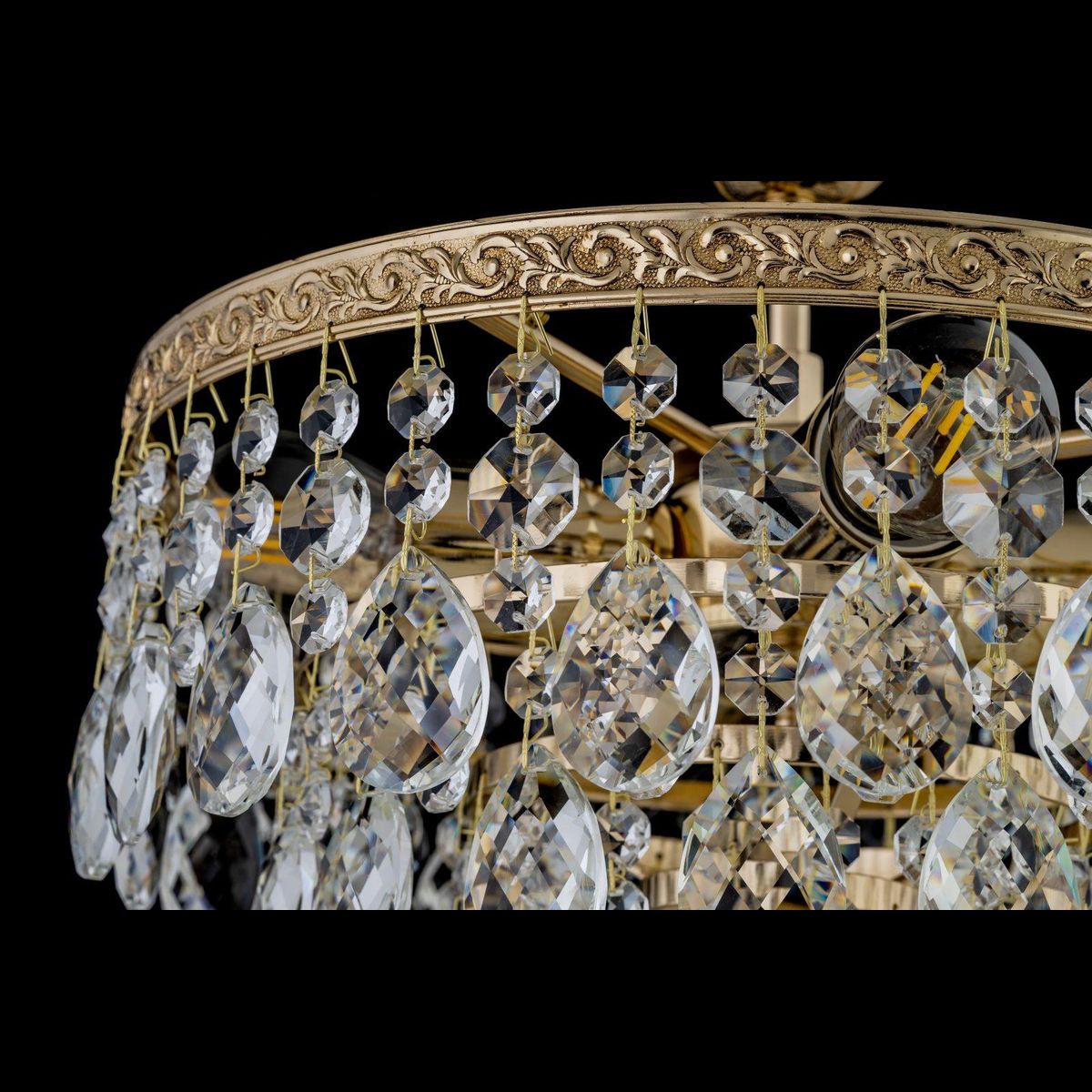 фото потолочная люстра arti lampadari castellana e 1.3.30.608 g | 220svet.ru