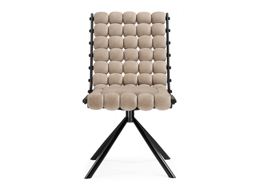 фото стул на металлокаркасе woodville ball 1 бежевый / черный 15945 | 220svet.ru