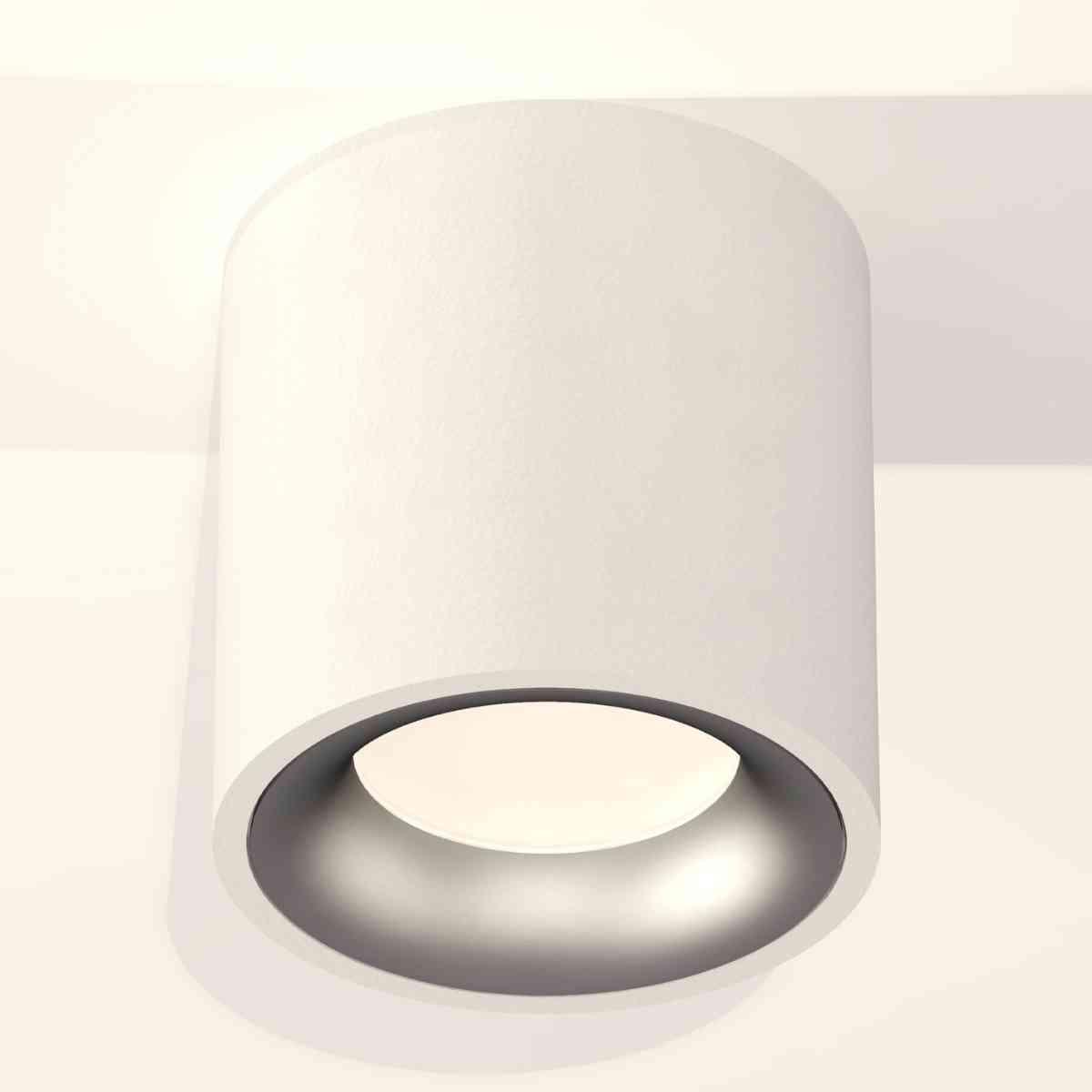 фото комплект накладного светильника ambrella light techno spot xs7531023 swh/mch белый песок/хром матовый (c7531, n7013) | 220svet.ru