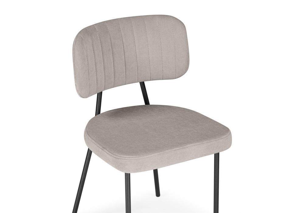 фото стул на металлокаркасе woodville вакао латте brendy smoke 04 / черный 615183 | 220svet.ru