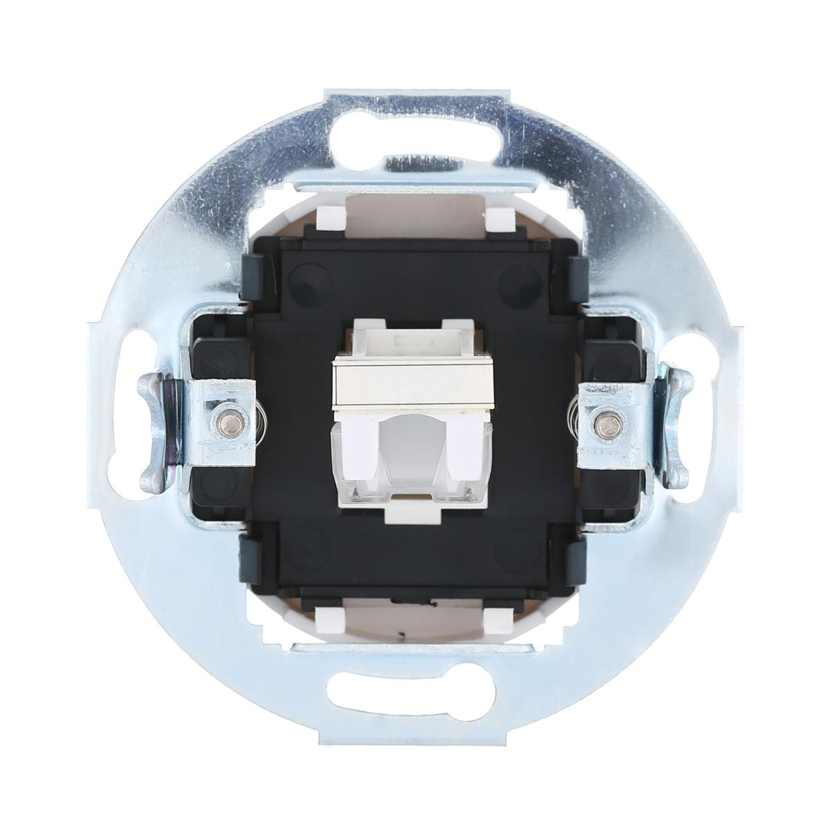 фото розетка lk studio телефонная rj-12 с накладкой (черный) vintage 885508-1 | 220svet.ru