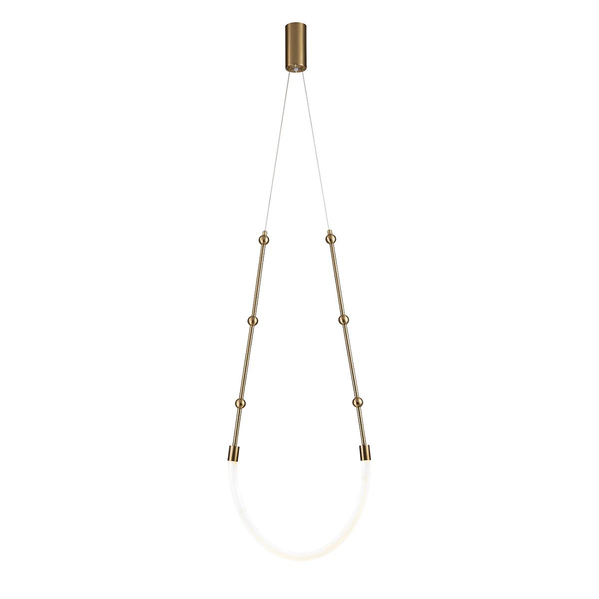 фото подвесной светодиодный светильник indigo 14010/1p brass v000062l | 220svet.ru