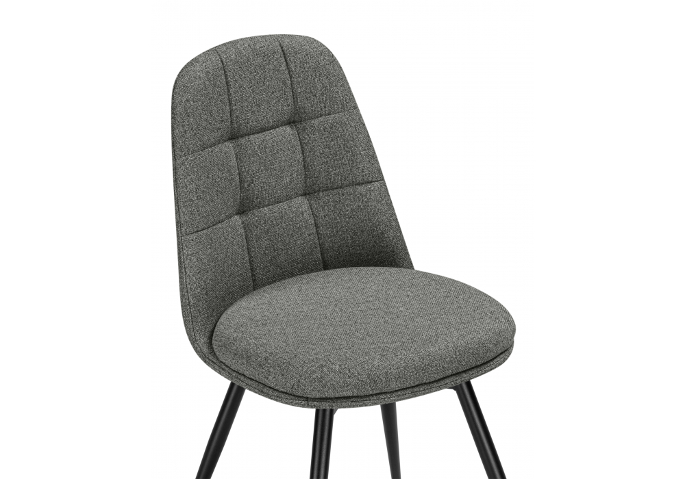 фото стул на металлокаркасе поворотный woodville texas 1 светло-серый / черный 15884 | 220svet.ru