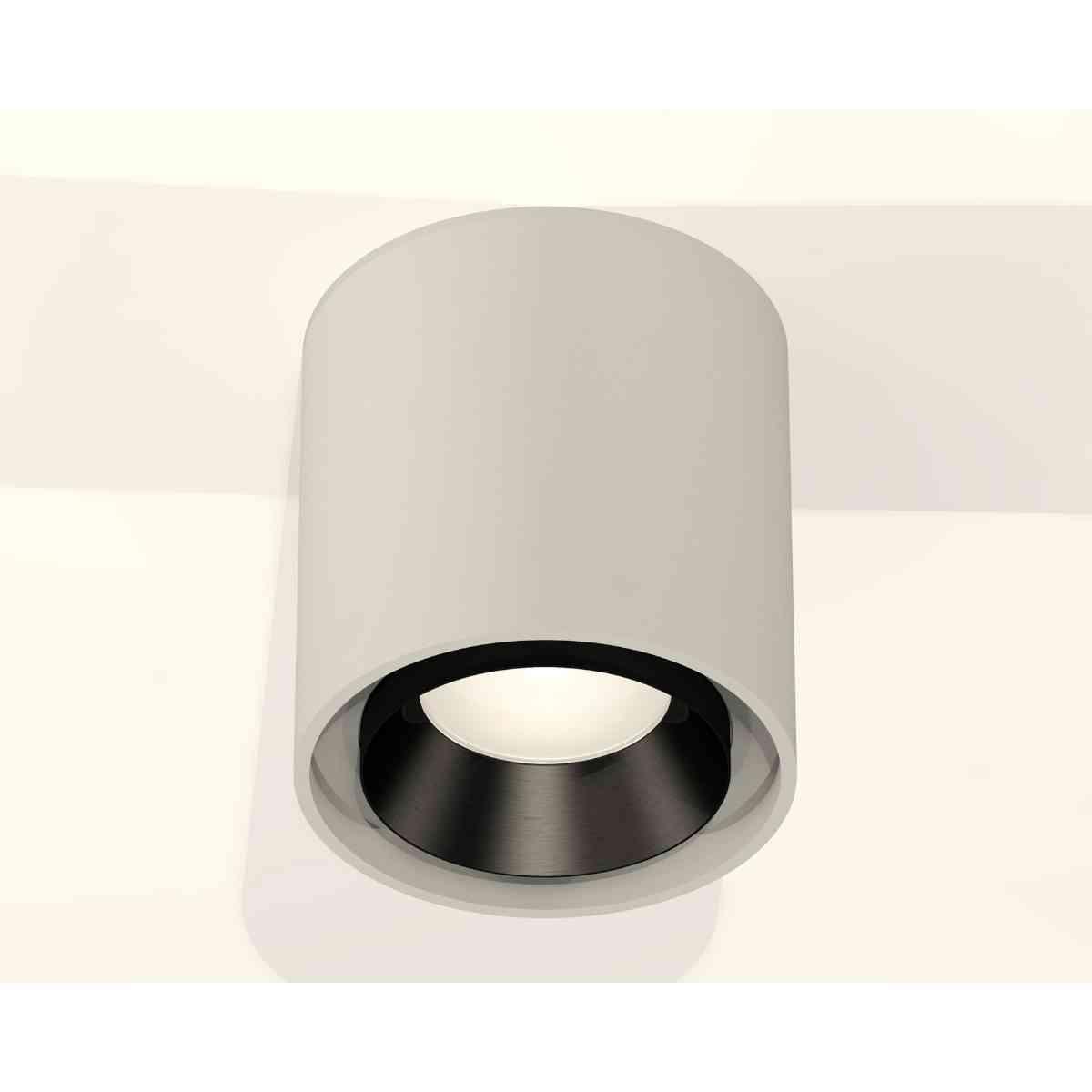 фото комплект накладного светильника ambrella light techno spot xs7724002 sgr/pbk серый песок/черный полированный (c7724, n7031) | 220svet.ru