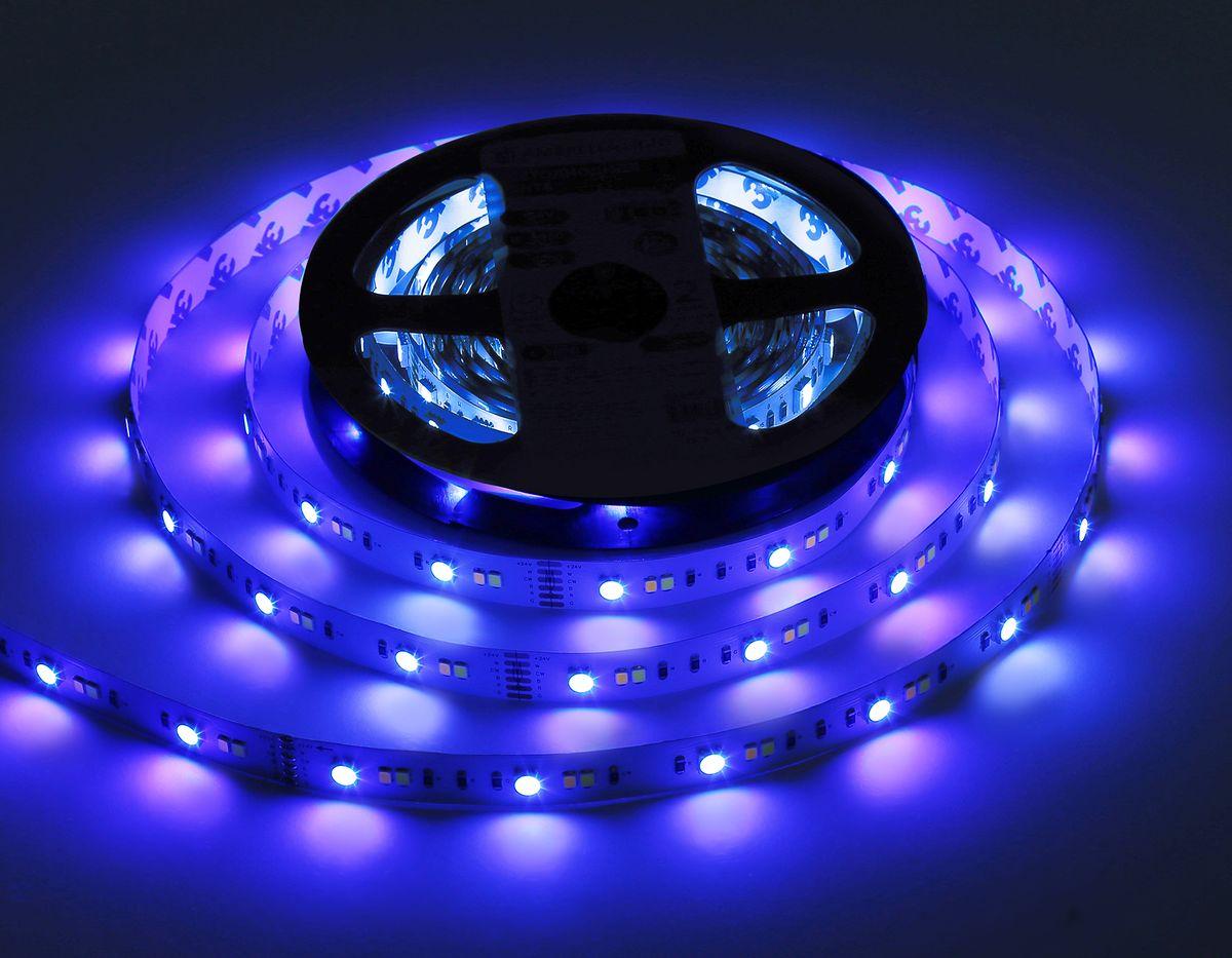 фото светодиодная лента rgb с регулировкой температуры света ambrella light 13w/m 90led/m 5050+2835smd 5m gs4501 | 220svet.ru