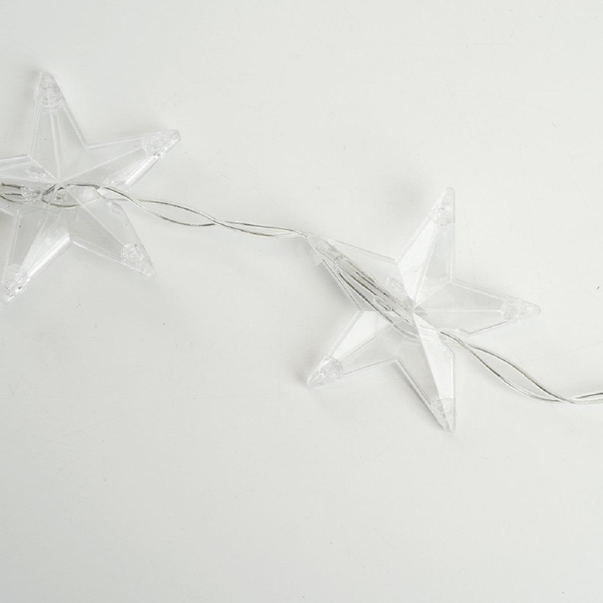 фото светодиодная гирлянда feron занавес звездочки 230v 5000k холодный белый 8 режимов cl25 48608 | 220svet.ru