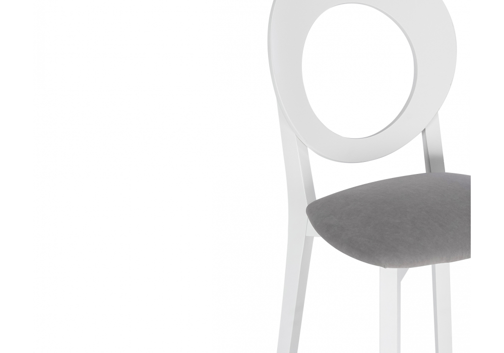 фото стул деревянный woodville марти ткань brendy-22 белый 620129 | 220svet.ru