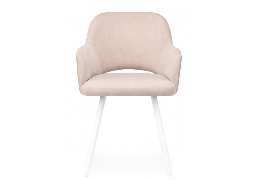 фото стул на металлокаркасе woodville эолин латте (glory 10) / белый 631698 | 220svet.ru