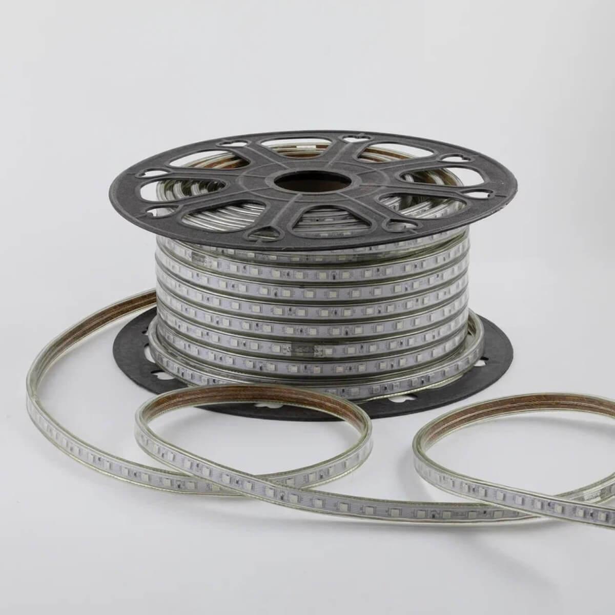 фото влагозащищенная лента ogm 8w/m 60led/m 5050smd разноцветный 50m o17-10 | 220svet.ru