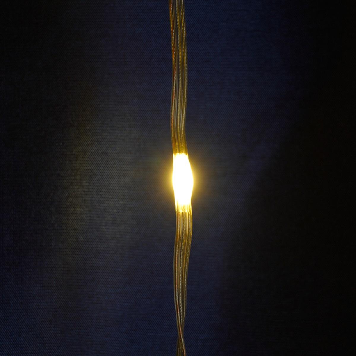 фото светодиодная гирлянда feron занавес водопад 230v 2700k теплый белый 8 режимов cl28 48603 | 220svet.ru