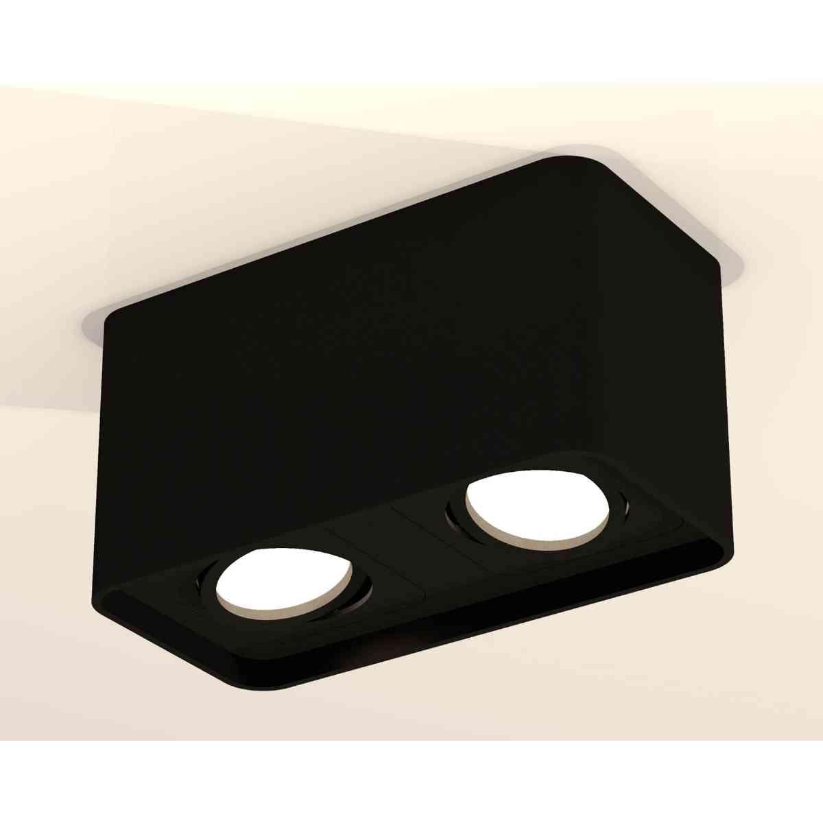 фото комплект накладного светильника ambrella light techno spot xs7851010 sbk черный песок (c7851, n7711) | 220svet.ru