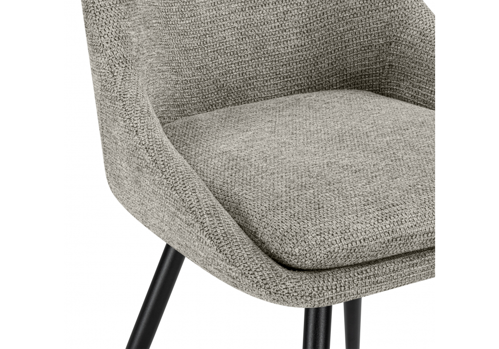 фото стул на металлокаркасе вращающийся woodville avian светло-серый / черный 15879 | 220svet.ru