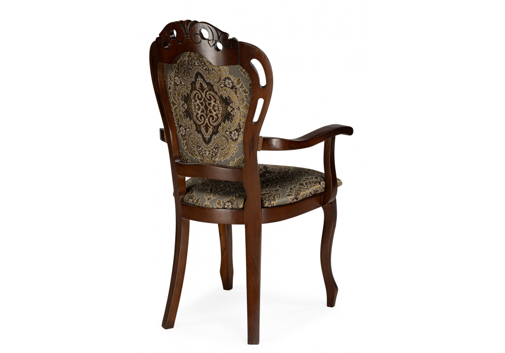 фото стул деревянный woodville bronte муса 621118 чёрная вишня-патина | 220svet.ru