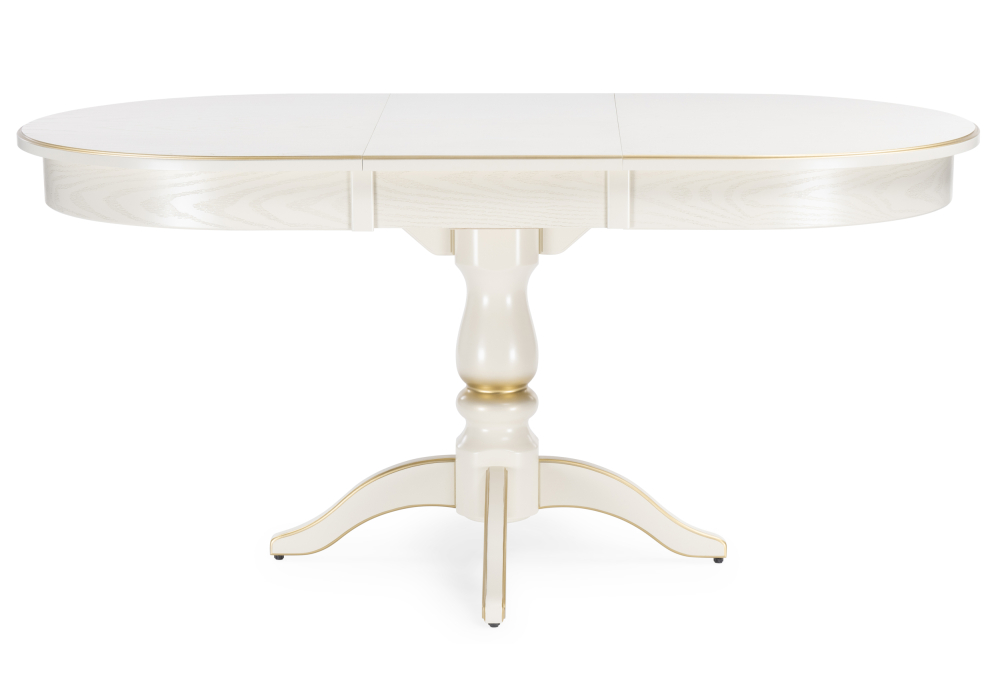 фото стол деревянный woodville сайрус слоновая кость / золото 515971 | 220svet.ru