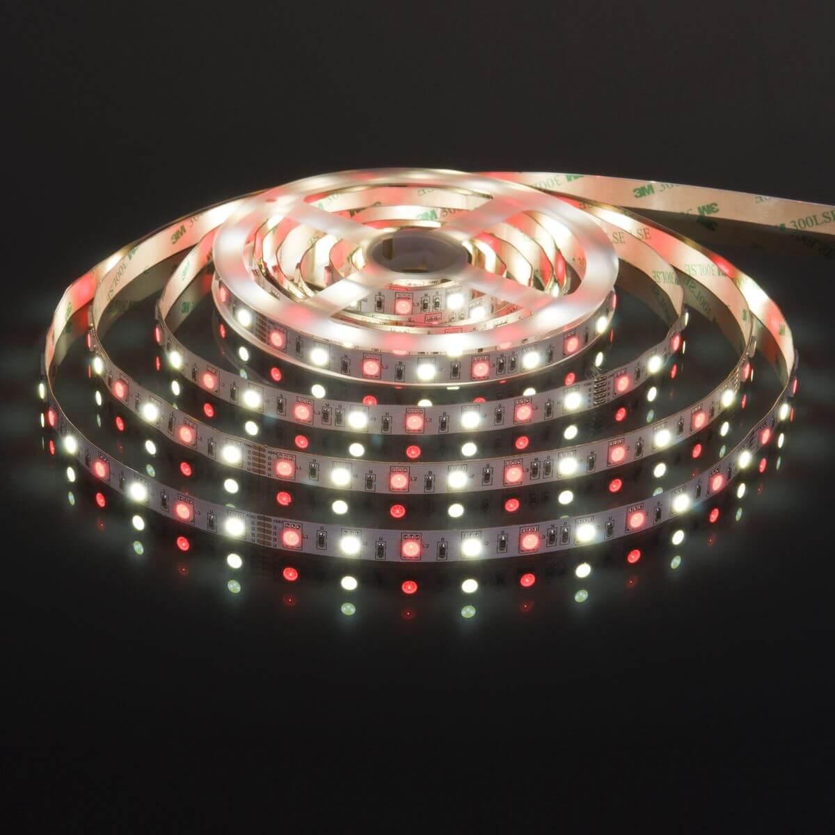 фото светодиодная лента elektrostandard 14,4w/m 60led/m 5050smd mix rgb/холодный белый 5m a053731 | 220svet.ru