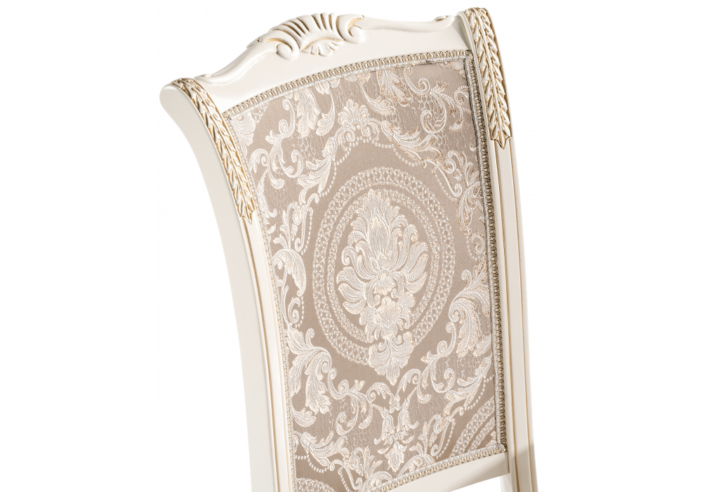 фото стул деревянный woodville керия ткань бежевый / слоновая кость 618713 | 220svet.ru