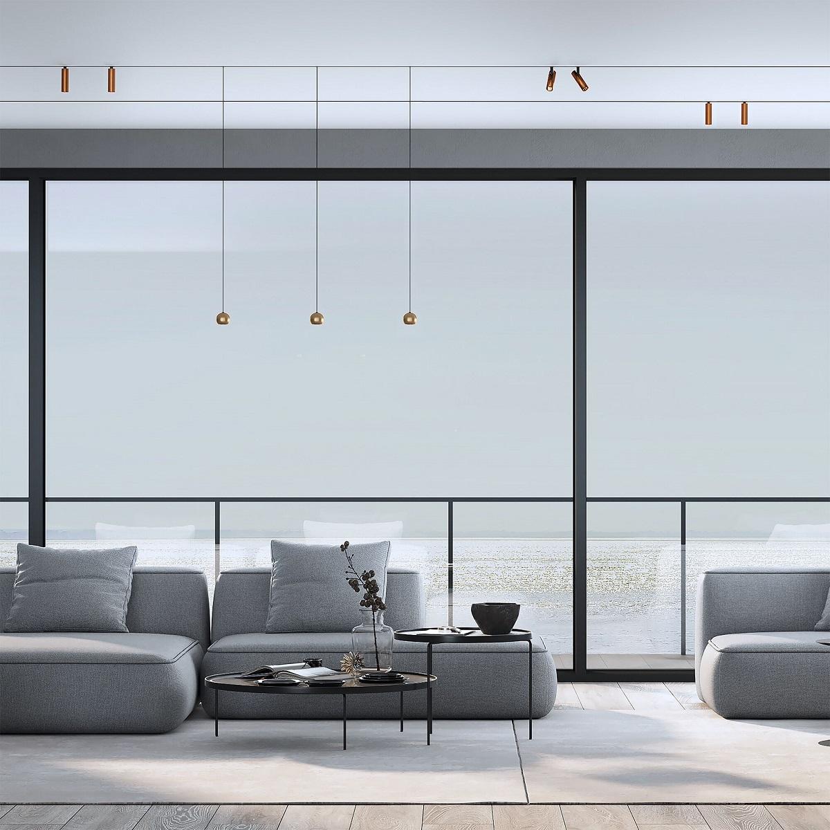 фото трековый светодиодный светильник elektrostandard dim cantors 85071/01 латунь a063531 | 220svet.ru