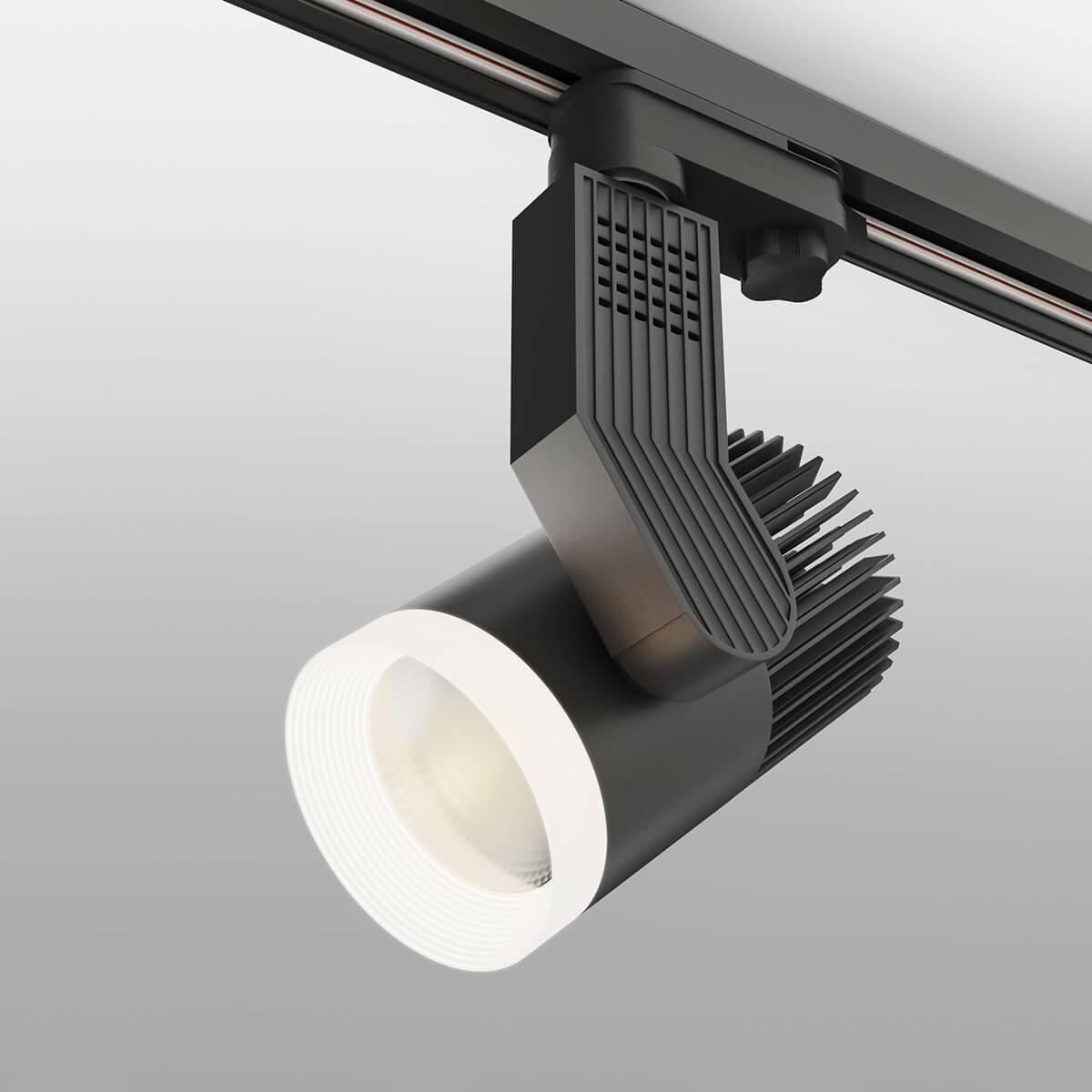 фото трековый однофазный светодиодный светильник elektrostandard черный 20w 4200k ltb36 a043917 | 220svet.ru