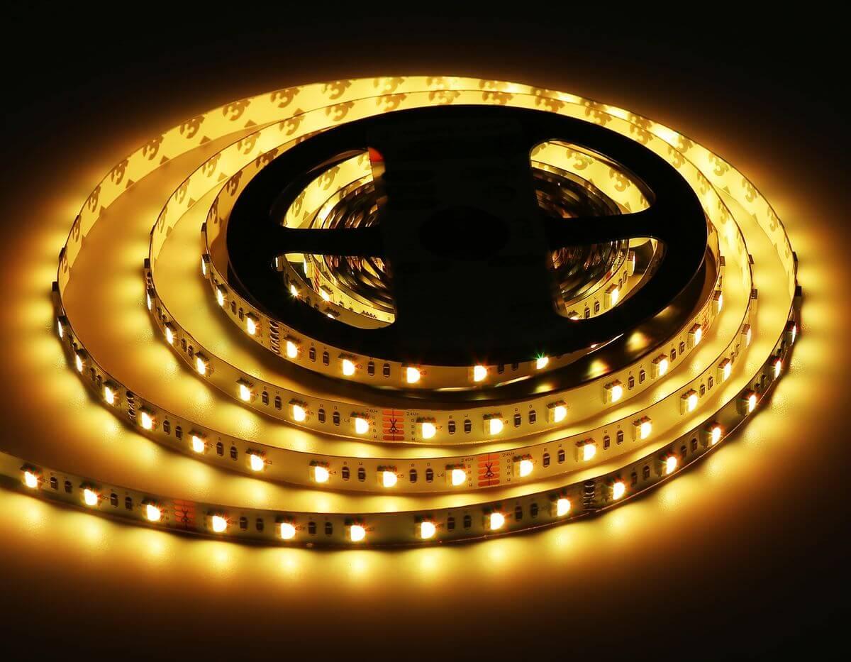 фото светодиодная лента rgbw+холодный белый ambrella light 10w/m 60led/m 5050smd rgbw+6500к 5m gs4403 | 220svet.ru