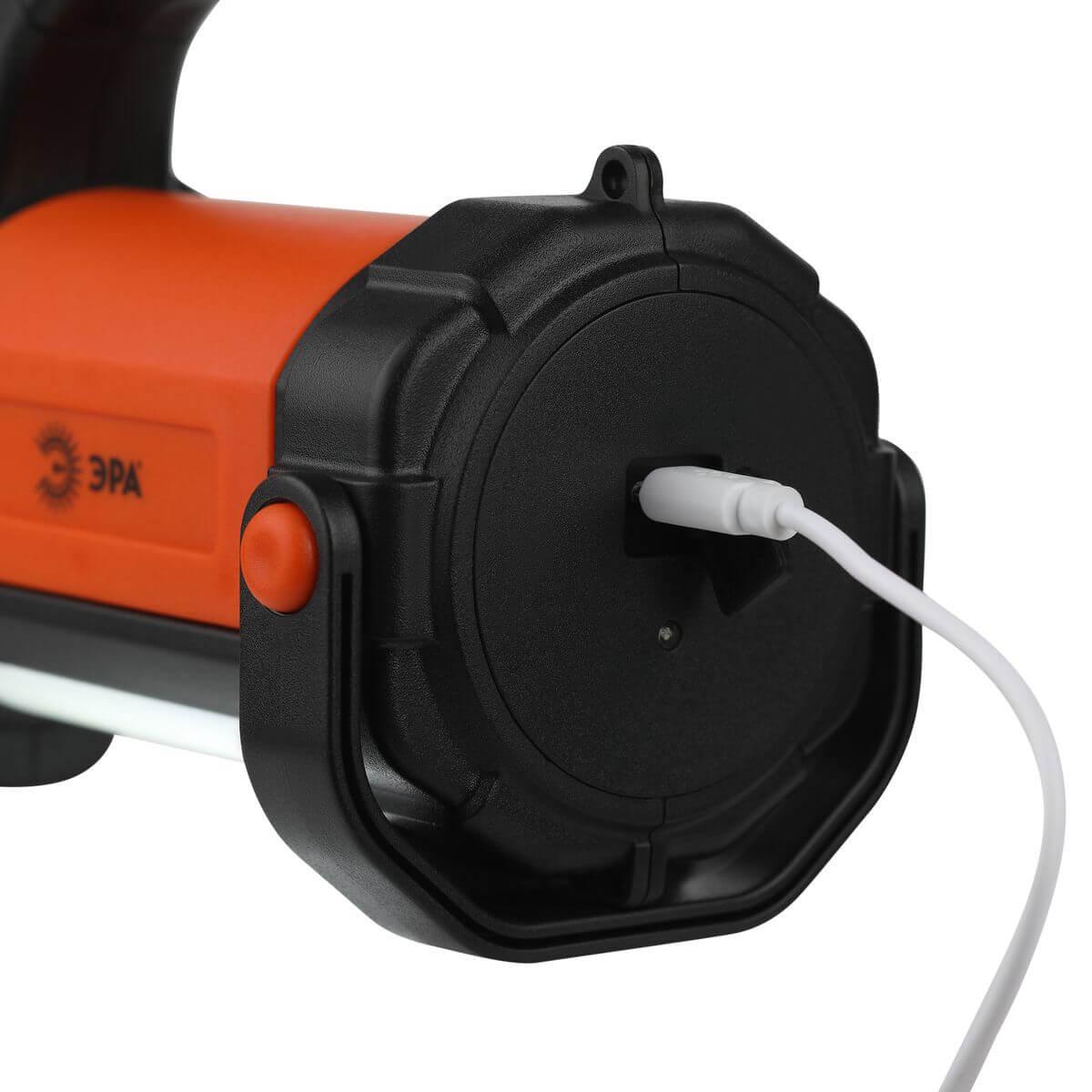 фото фонарь-прожектор светодиодный эра аккумуляторный 450 лм pa-606 б0052744 | 220svet.ru