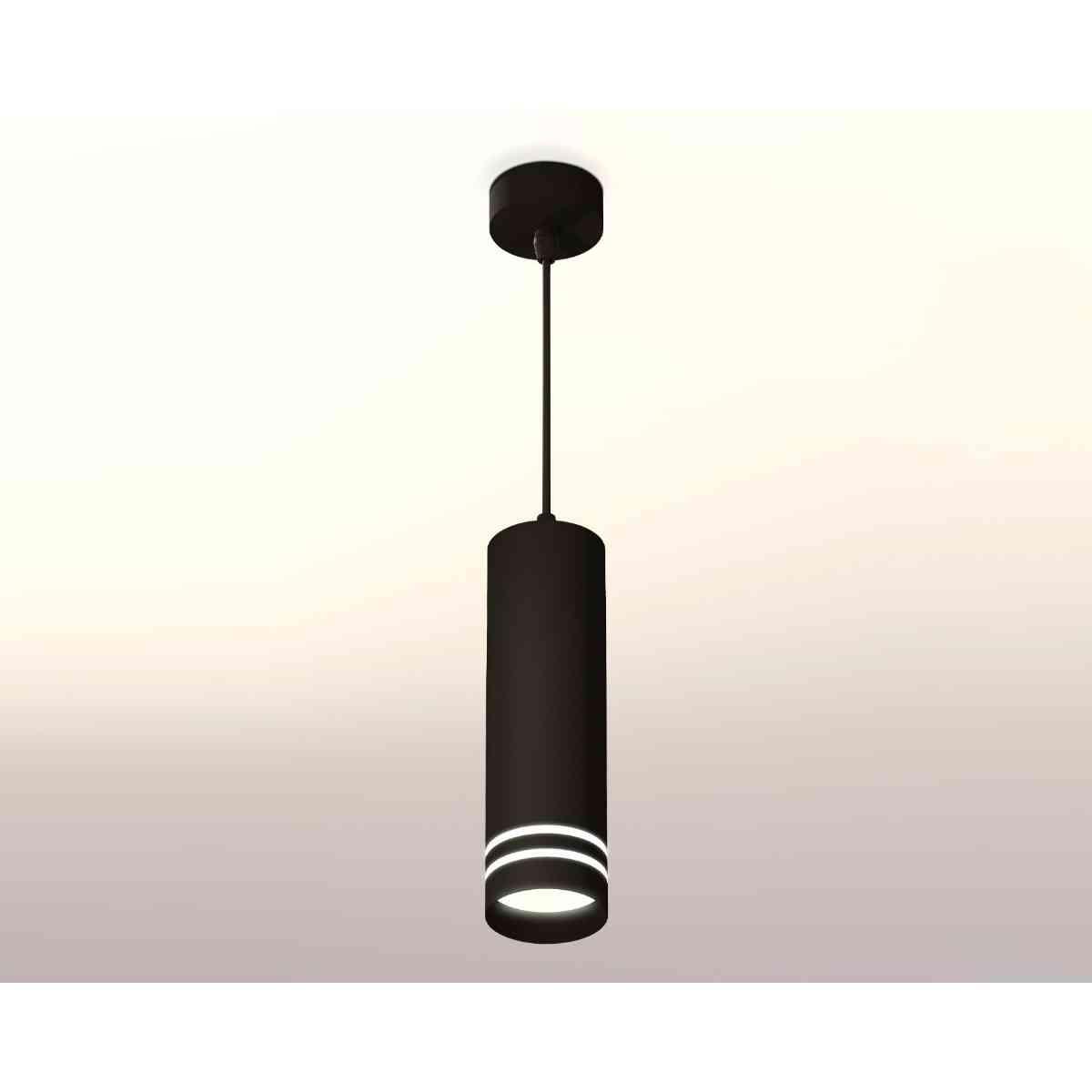 фото комплект подвесного светильника ambrella light techno spot xp7456003 sbk/fr черный песок/белый матовый (a2311, c7456, n7142) | 220svet.ru