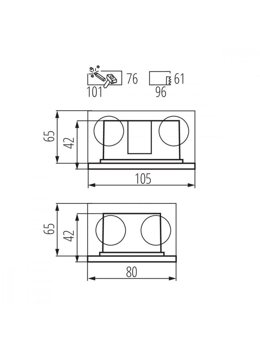фото уличный светодиодный cветильник kanlux glasi led 3w p nw-w 33693 | 220svet.ru