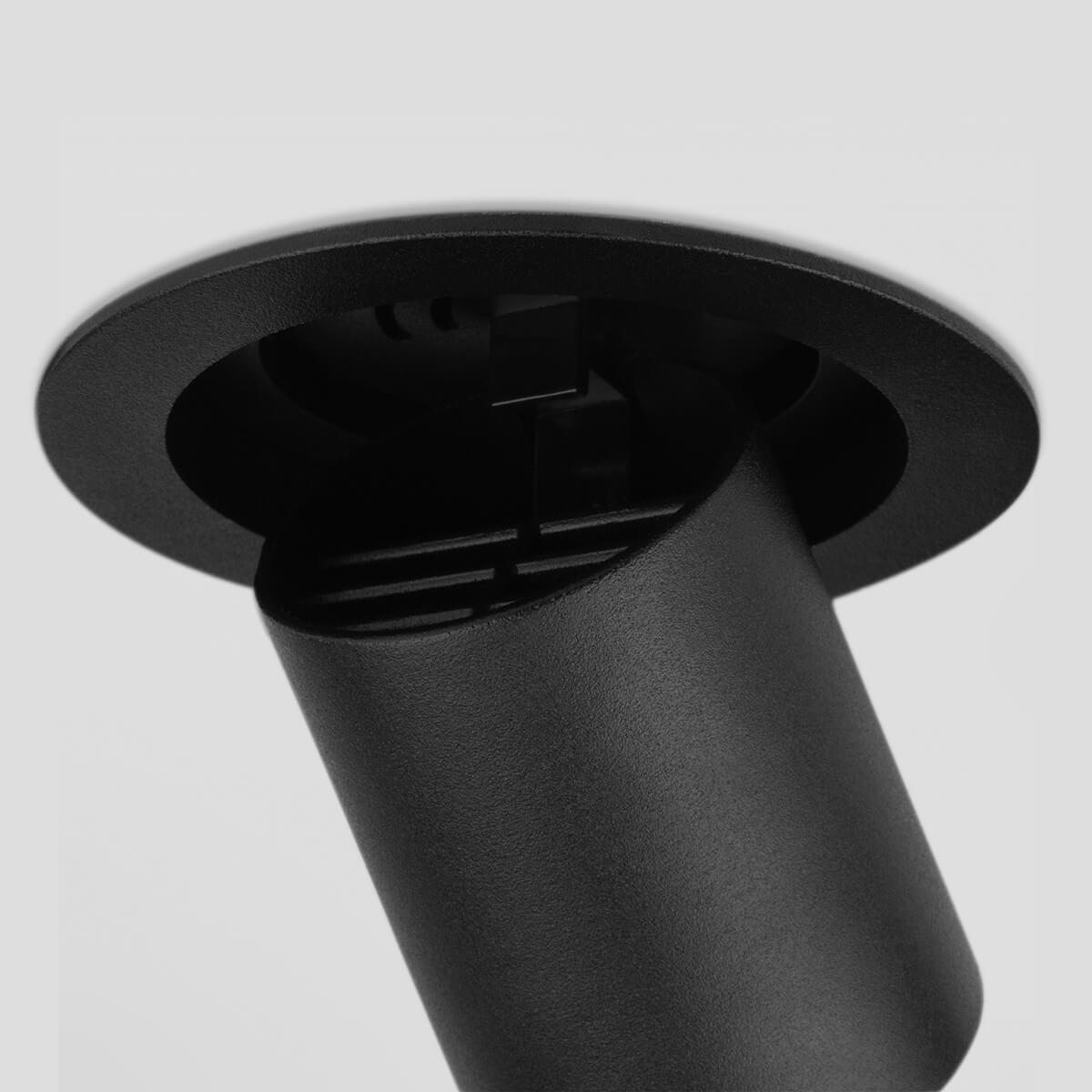 фото встраиваемый светодиодный спот elektrostandard 9917 led 10w 4200k черный матовый a052449 | 220svet.ru