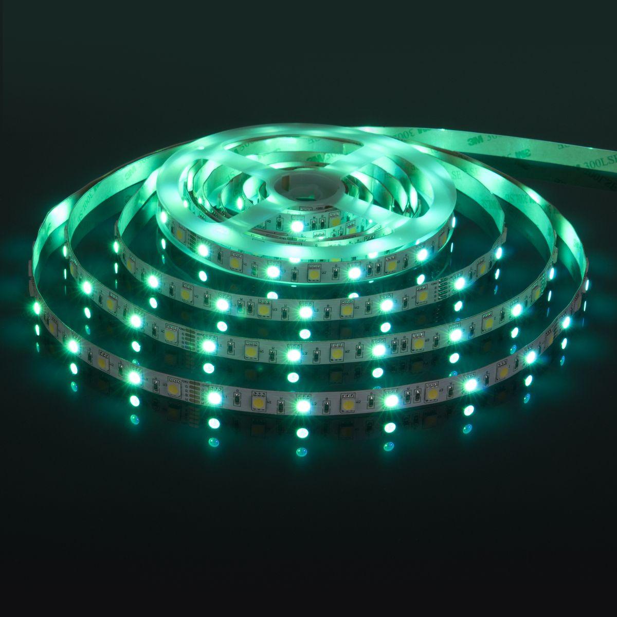 фото светодиодная лента elektrostandard 14,4w/m 60led/m 5050smd mix rgb/холодный белый 5m a053731 | 220svet.ru