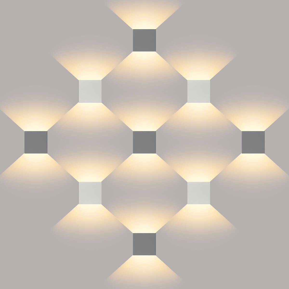 фото уличный настенный светодиодный светильник elektrostandard 1548 techno led winner серый a038411 | 220svet.ru