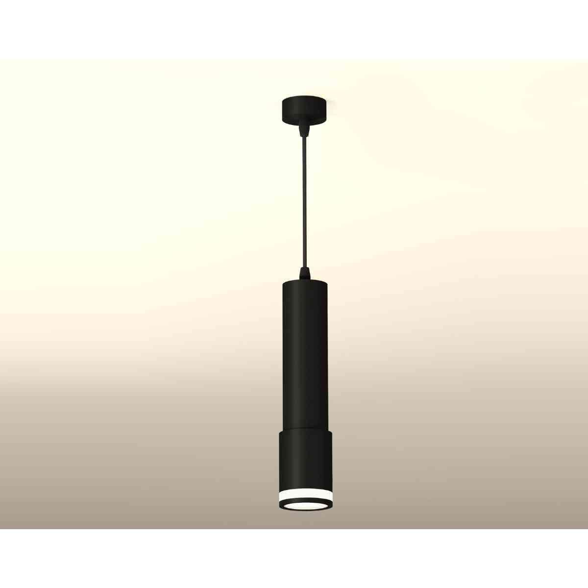 фото комплект подвесного светильника ambrella light xp7422021 sbk/fr черный песок/белый матовый (a2302, c6356, a2030, c7422, n7121) | 220svet.ru