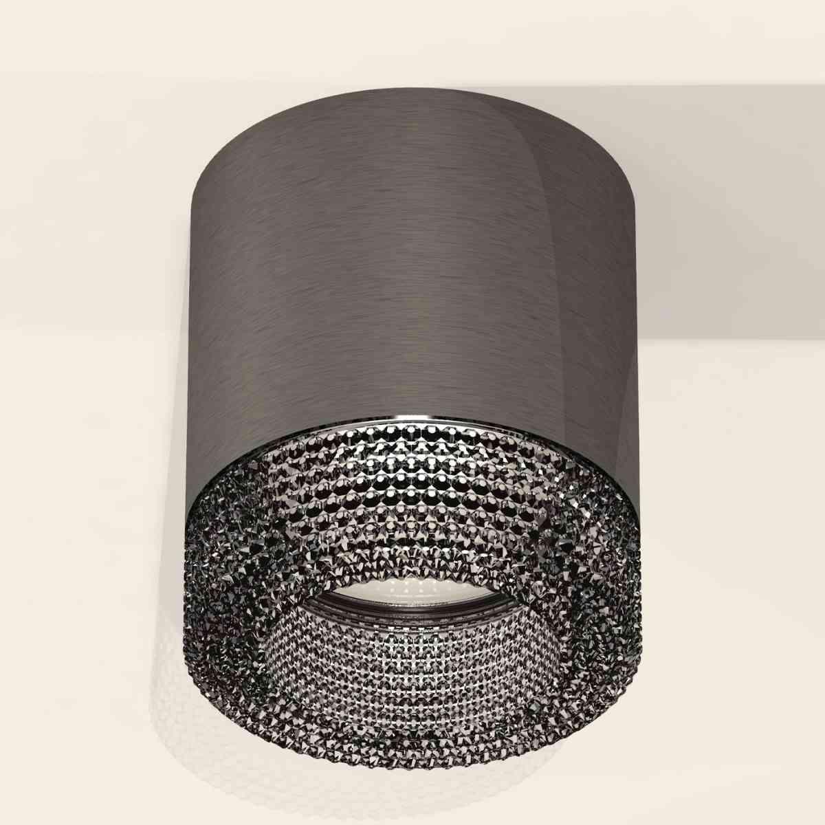 фото комплект накладного светильника ambrella light techno spot xs7403004 dch/bk черный хром/тонированный (c7403, n7192) | 220svet.ru