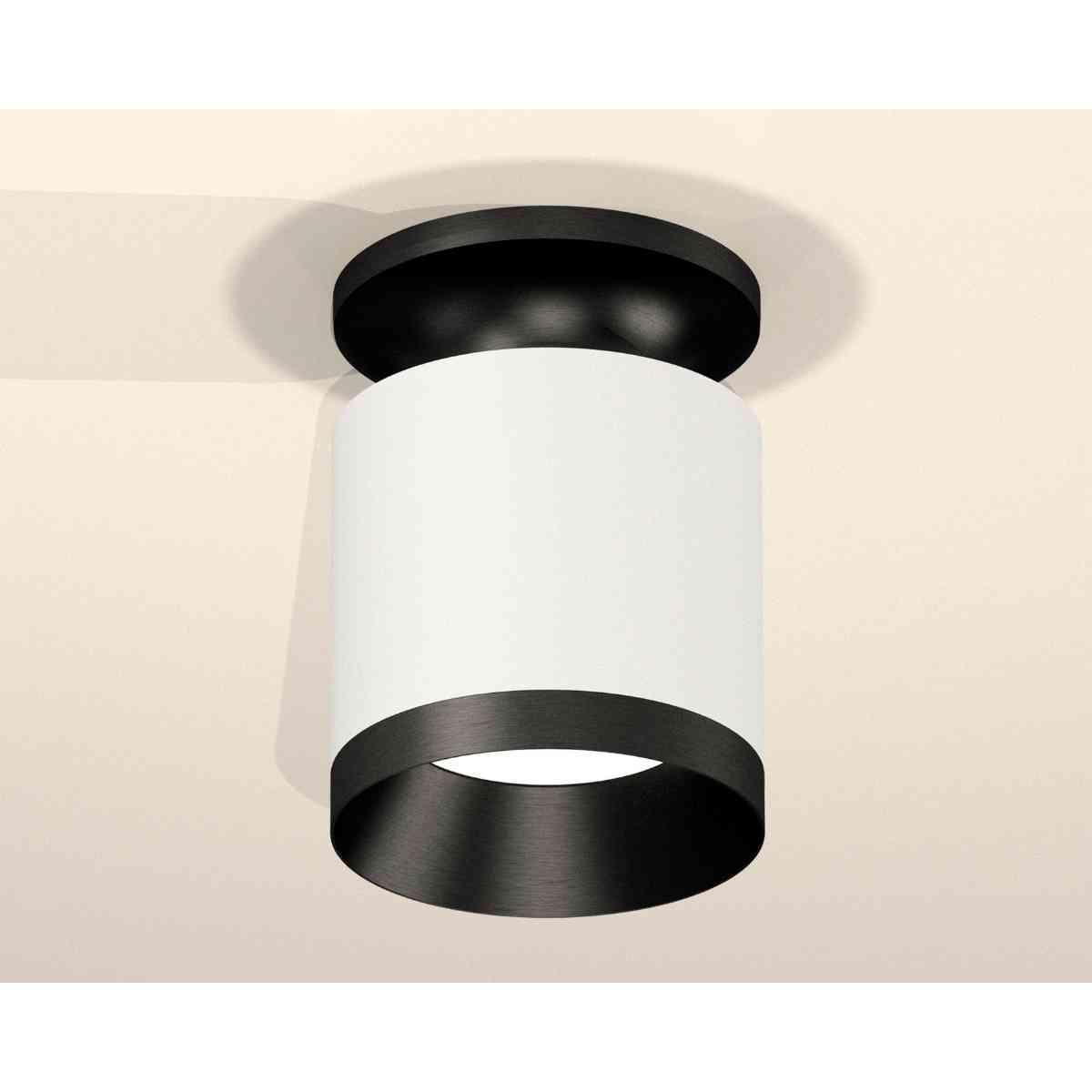 фото комплект накладного светильника ambrella light techno spot xs7401083 swh/pbk белый песок/черный полированный (n7926, c7401, n7031) | 220svet.ru