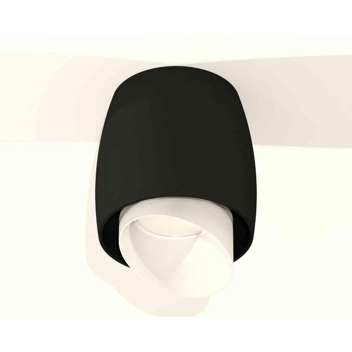 фото комплект накладного светильника ambrella light techno spot xs1142042 sbk/fr черный песок/белый матовый (c1142, n7175) | 220svet.ru