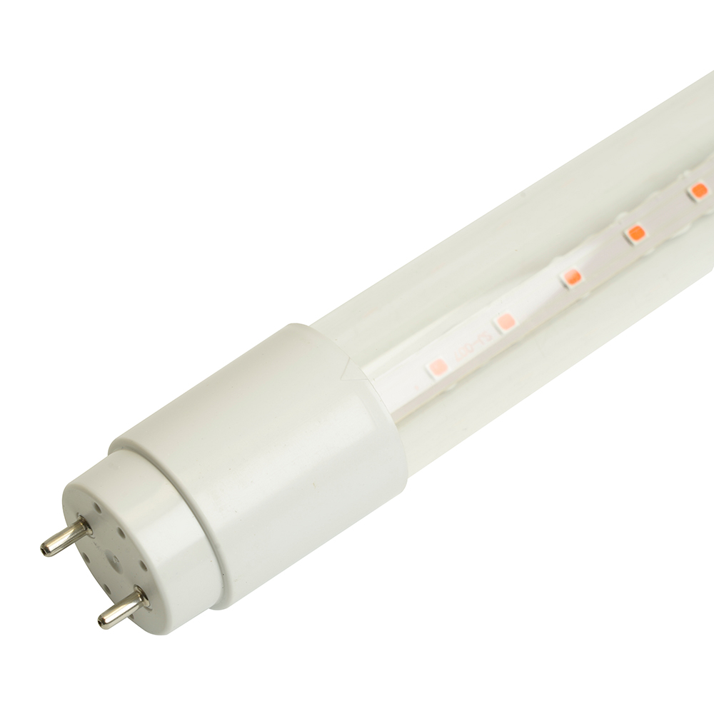 фото лампа светодиодная для растений t8 feron lb-7063 g13 стекло 0,6м 11w 175-265v красно-синий спектр 51662 | 220svet.ru