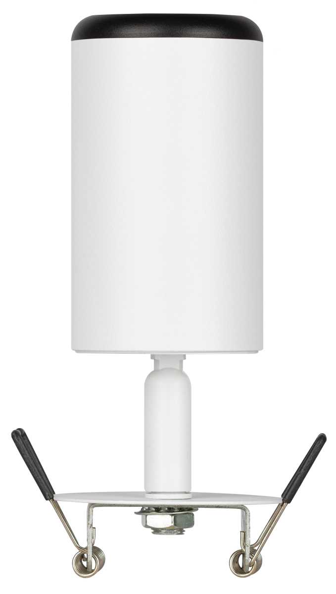 фото светильник встраиваемый алюминиевый эра kl106 wh/bk под лампу mr16 gu10 белый/черный матовый б0061628 | 220svet.ru