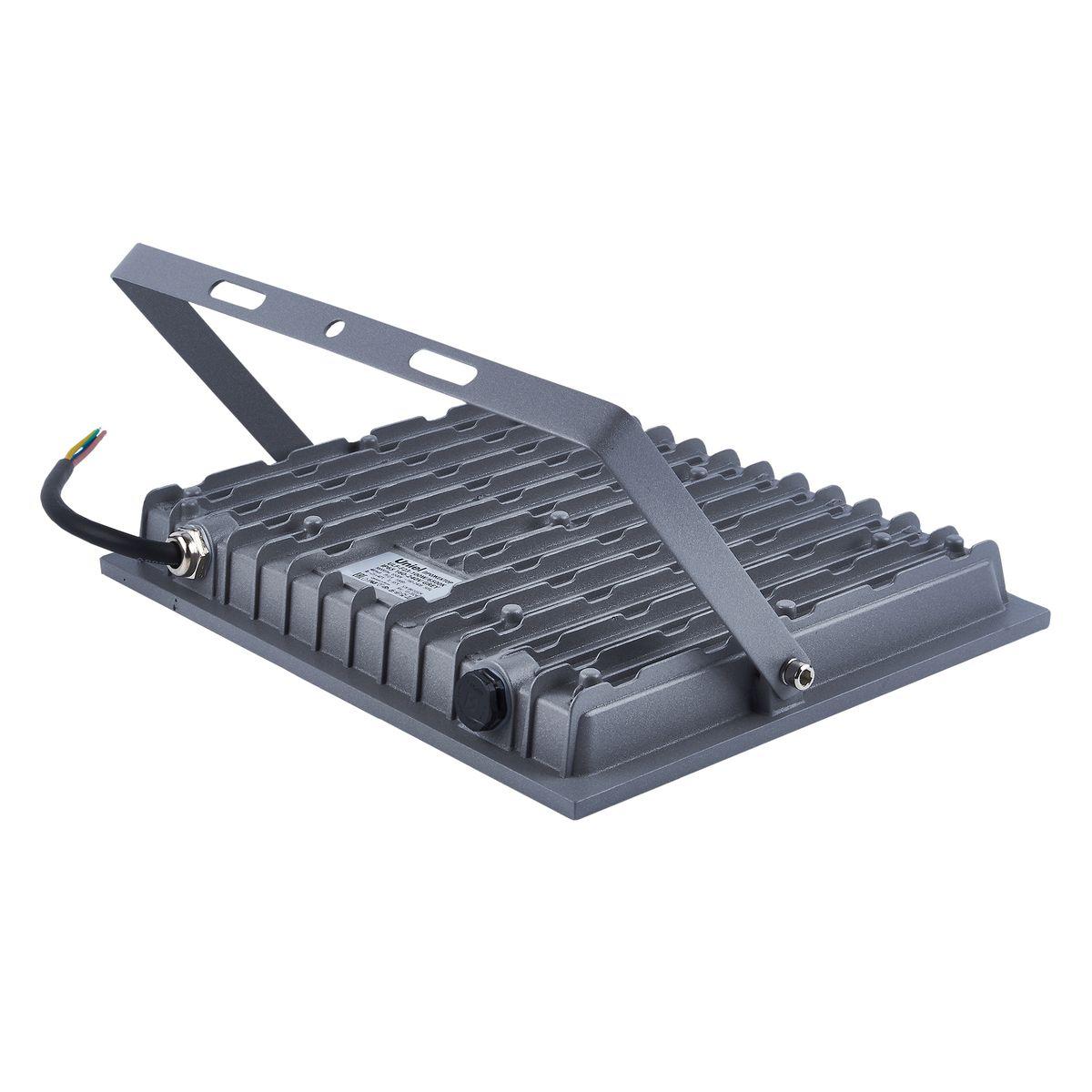 фото прожектор светодиодный uniel ulf-f23-100w/6500k ip65 160-240v grey ul-00011848 | 220svet.ru