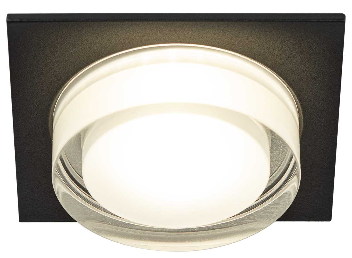 фото светильник встраиваемый декоративный эра dk108 bk под лампу mr16 gu5.3 черный б0058399 | 220svet.ru