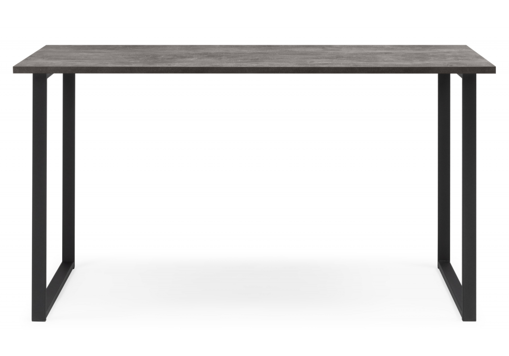 фото стол деревянный woodville лиман 120х80 бетон светлый / черный матовый 615153 | 220svet.ru