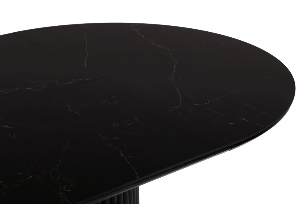 фото керамический стол раскладной woodville стивен 100(140) shakespeare black / черный 664920 | 220svet.ru