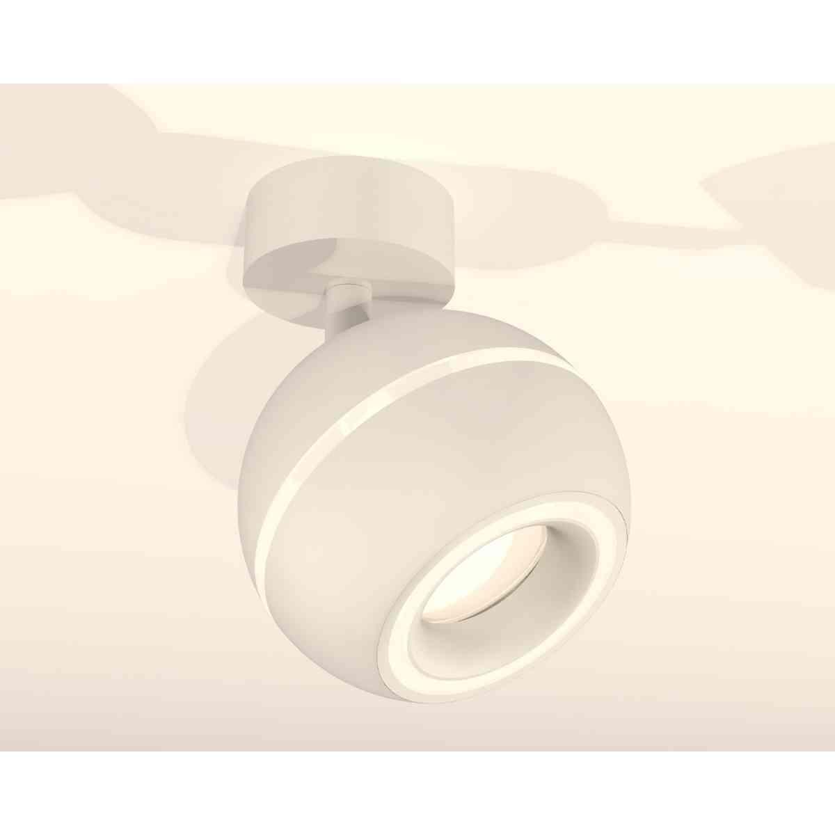 фото комплект накладного светильника ambrella light techno spot xm1101015 swh белый песок (a2202, c1101, n7110) | 220svet.ru