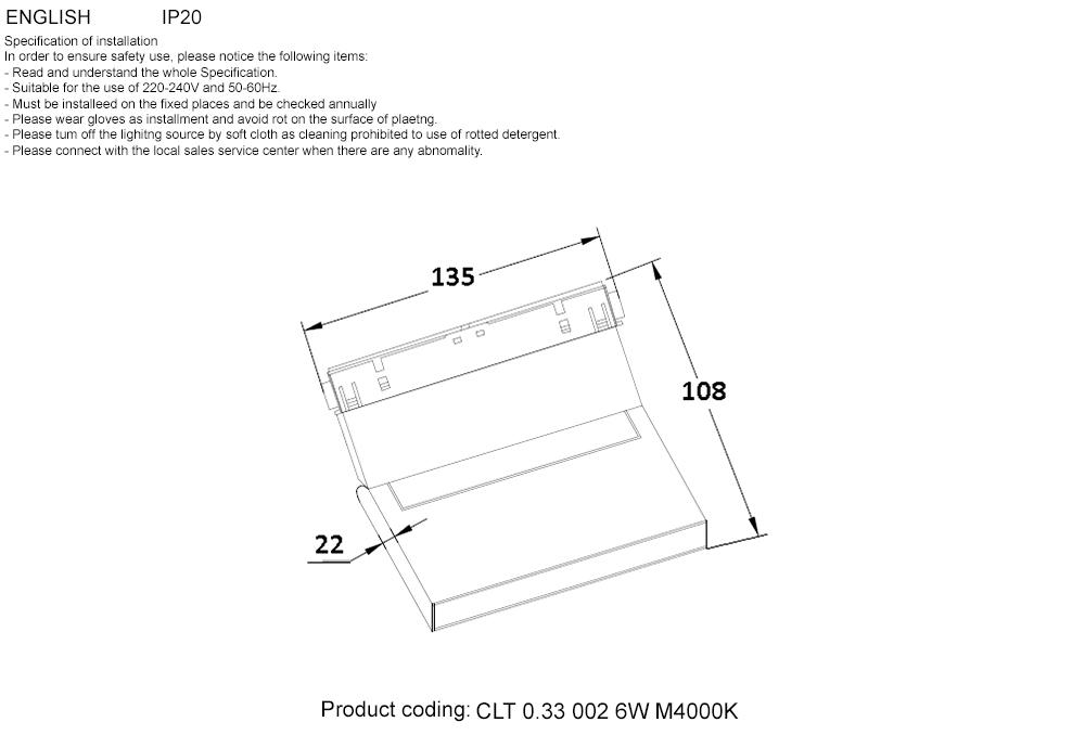 фото трековый светодиодный светильник crystal lux space clt 0.33 002 6w wh m4000k | 220svet.ru